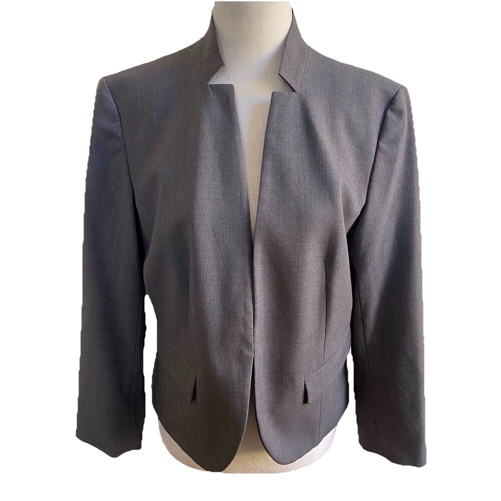 Nine West Blazer Jacket Gray Size 6